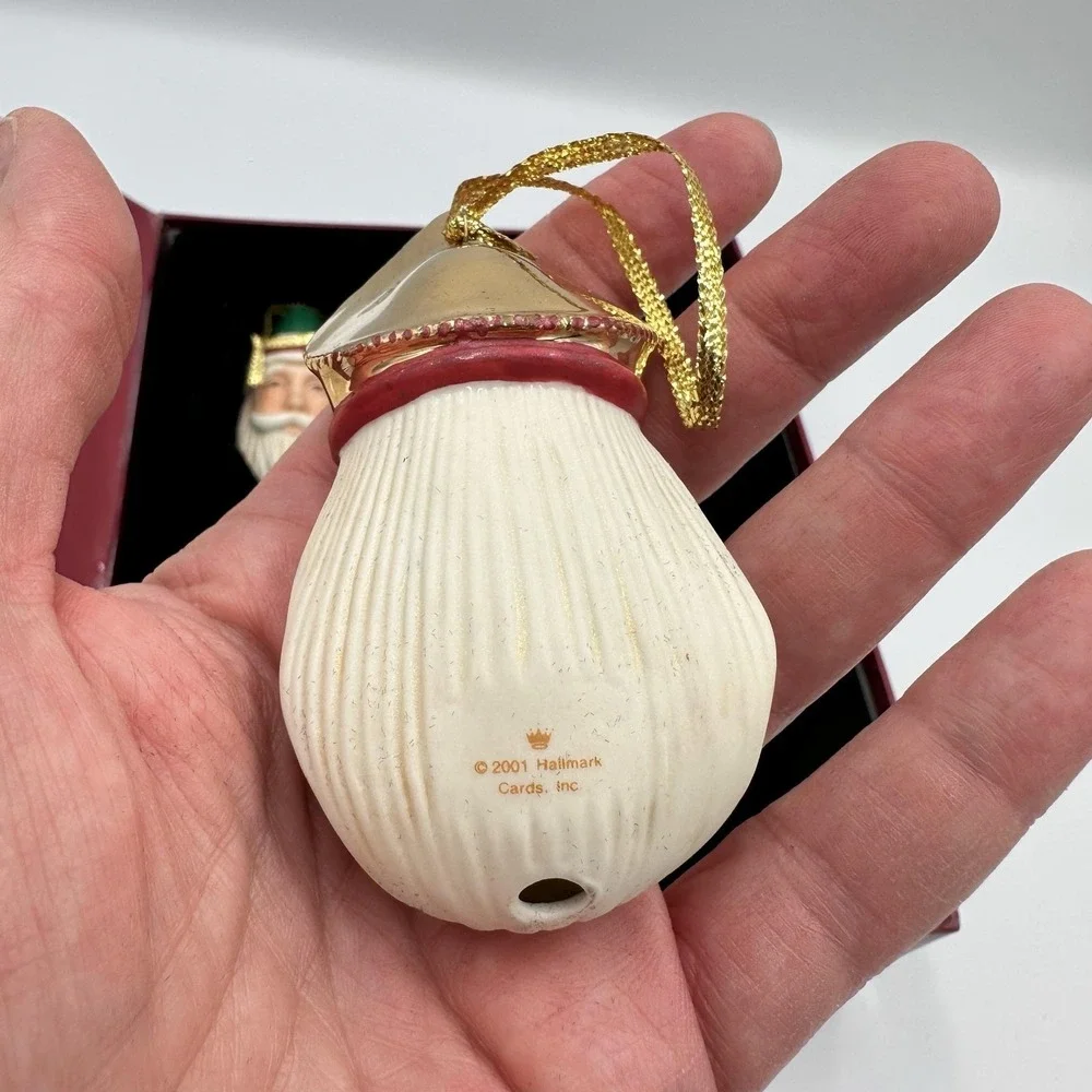 Vintage 2001 Hallmark‎ Legend Of Santa Claus Porcelain Ornaments Set Of 5 Xmas
